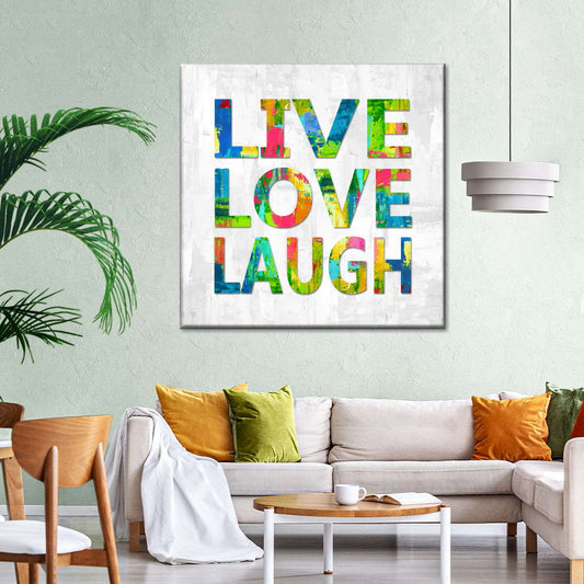 Frendorf | Live Love Laugh In Color Wandkunst