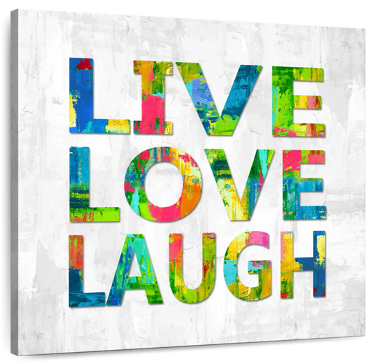 Frendorf | Live Love Laugh In Color Wandkunst