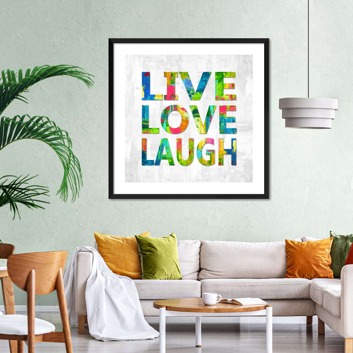 Frendorf | Live Love Laugh In Color Wandkunst