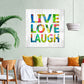 Frendorf | Live Love Laugh In Color Wandkunst