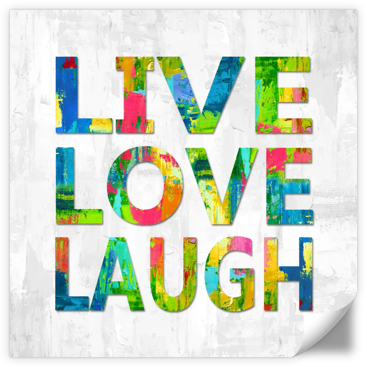 Frendorf | Live Love Laugh In Color Wandkunst