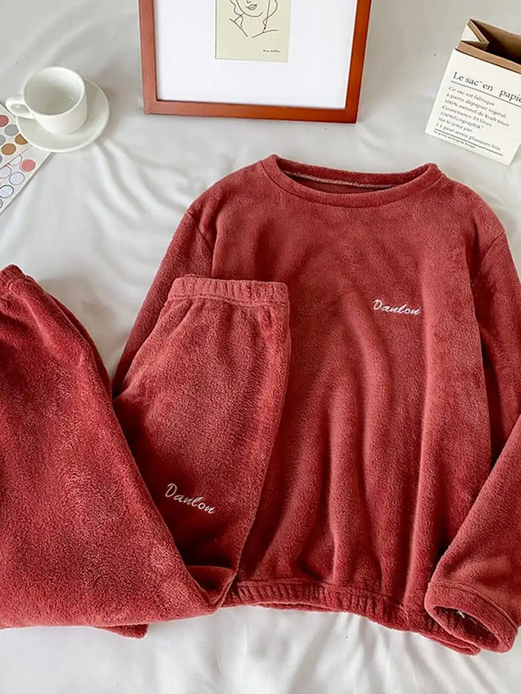 Frendorf | Winter-Pyjama-Set aus weichem Samt