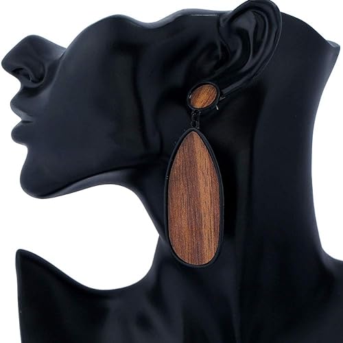 Frendorf | Boho HolzTropfen Ohrringe