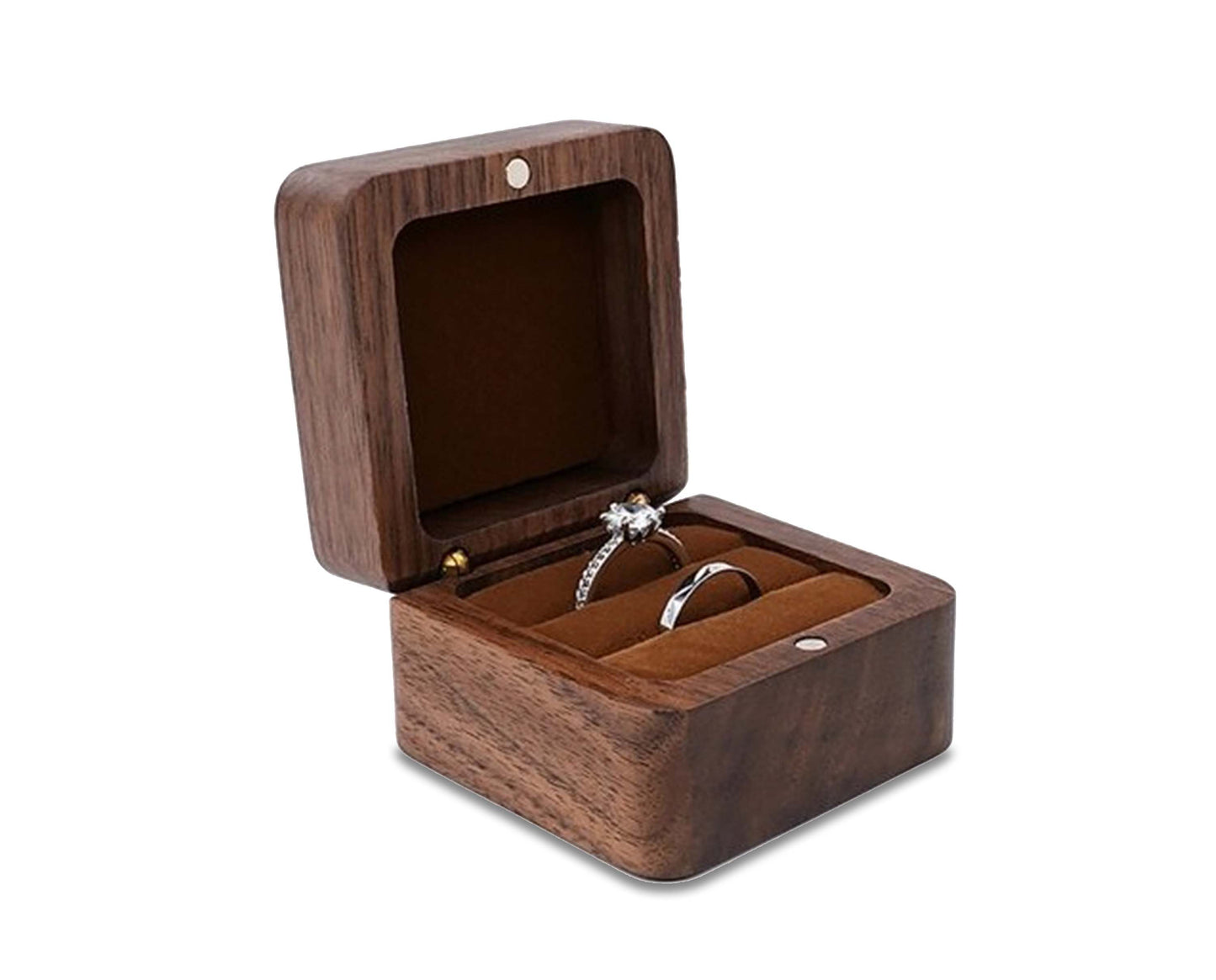 Frendorf | Holzboxen | Holz Schmuckkästchen, Trauring Kästchen, Ohrring Ringe