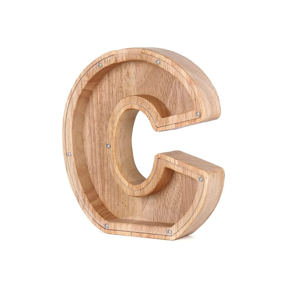 Frendorf | Holz Alphabet Sparschwein - LetterSaver