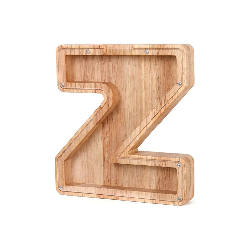 Frendorf | Holz Alphabet Sparschwein - LetterSaver