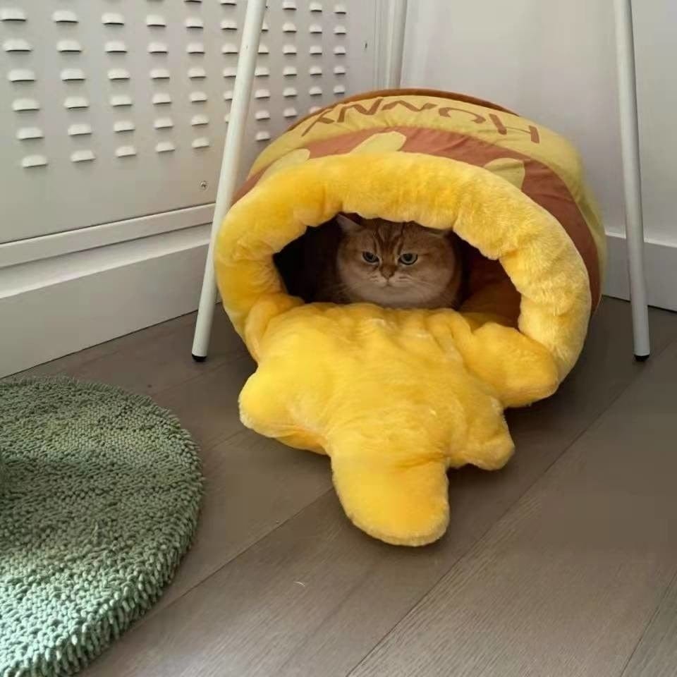 Nordic Plüsch Honigtopf Katzenkorb