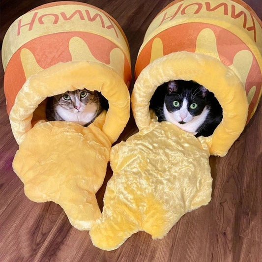 Nordic Plüsch Honigtopf Katzenkorb
