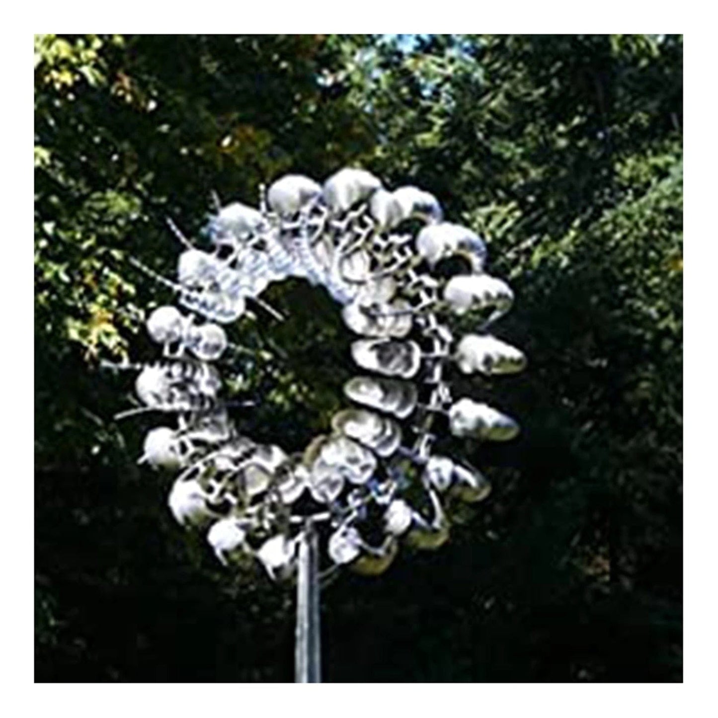 Frendorf | WindMotion Kinetische Windmühle aus Metall | Einzigartige Gartenkunst | Magische Skulptur für den Außenbereich