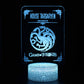 3D Lampe Game Of Thrones Haus Targaryen