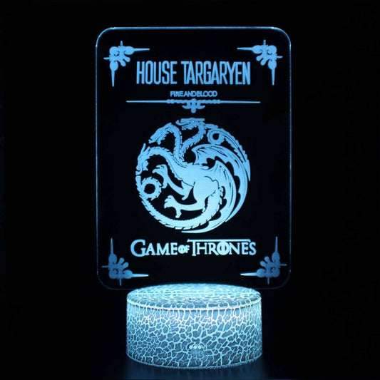 3D Lampe Game Of Thrones Haus Targaryen