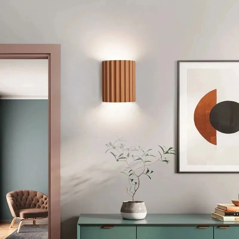 Frendorf | GlowWall Moderne Wandleuchte aus Resin | Dekorative Beleuchtung | Warmes & Kaltes Licht