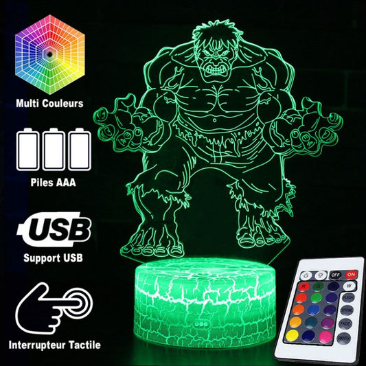 3D Lampe Marvel Hulk
