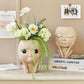 Frendorf | BlushBloom Deko-Blumentopf im Gesicht-Design | Modern & Einzigartig | Für Pflanzen & Deko-Liebhaber