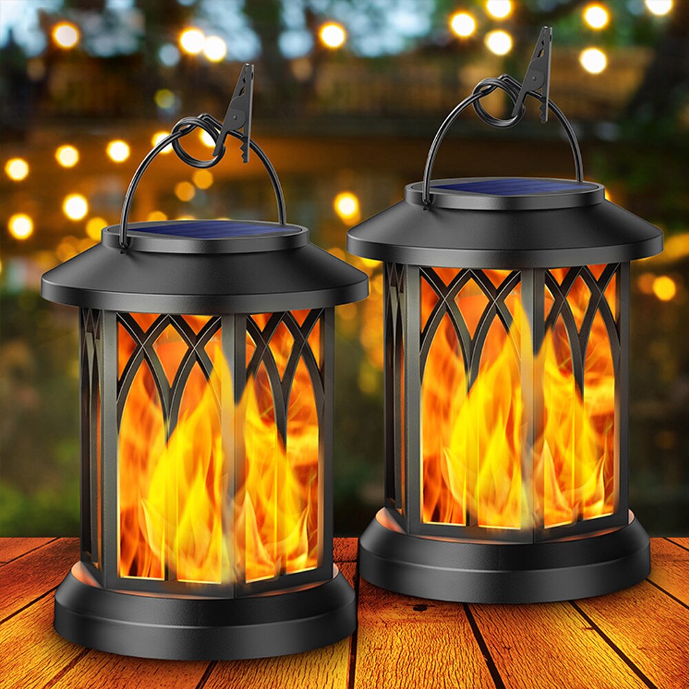 FlameGlow™ - Hängende Solar-Flammenlaterne (2er-Pack)