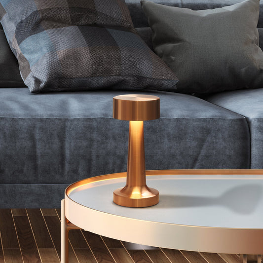 Frendorf | Lumaver | Elegante LED drahtlose Tischlampe - Kupferfinish