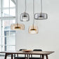 Frendorf | LuminVivo Hotel Glas Pendelleuchte | Modernes Design | Dimmbares LED-Licht