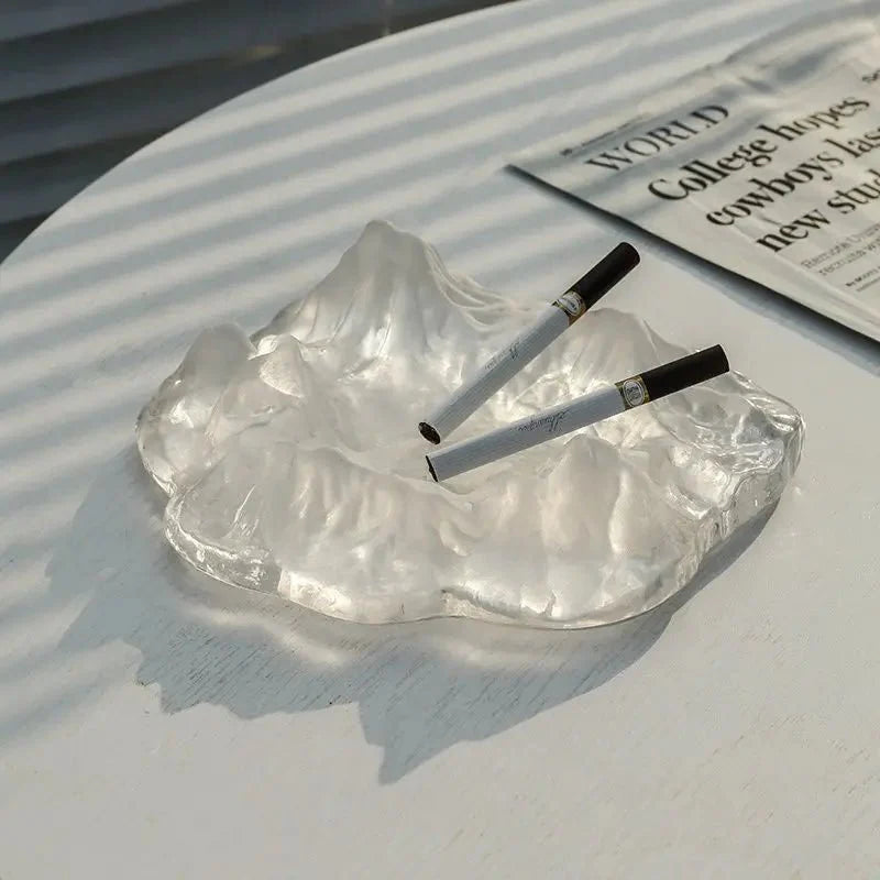 Ice Style Mountain Glas Aschenbecher Dekoration