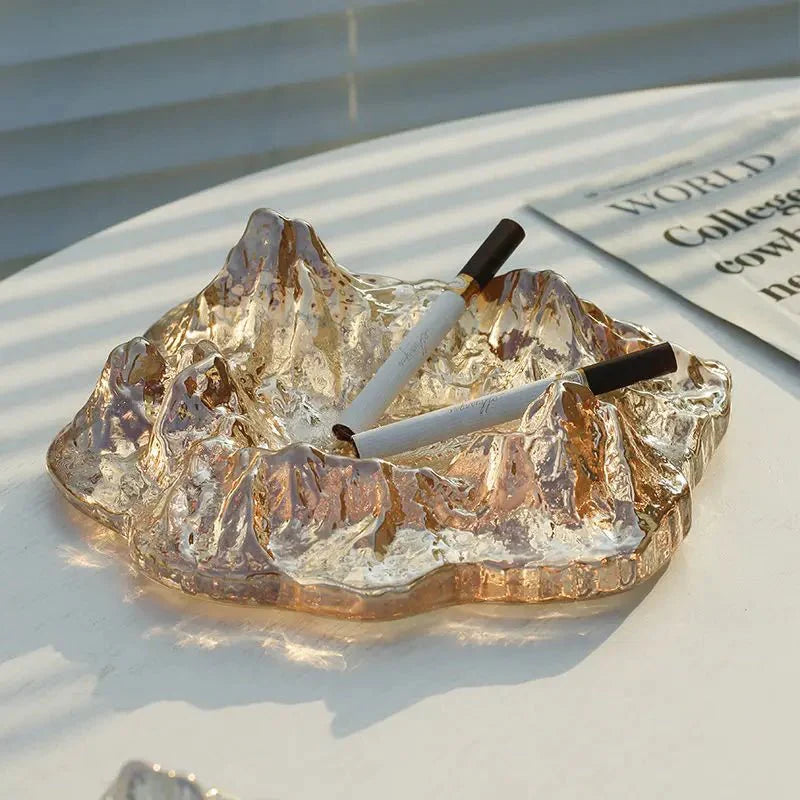 Ice Style Mountain Glas Aschenbecher Dekoration