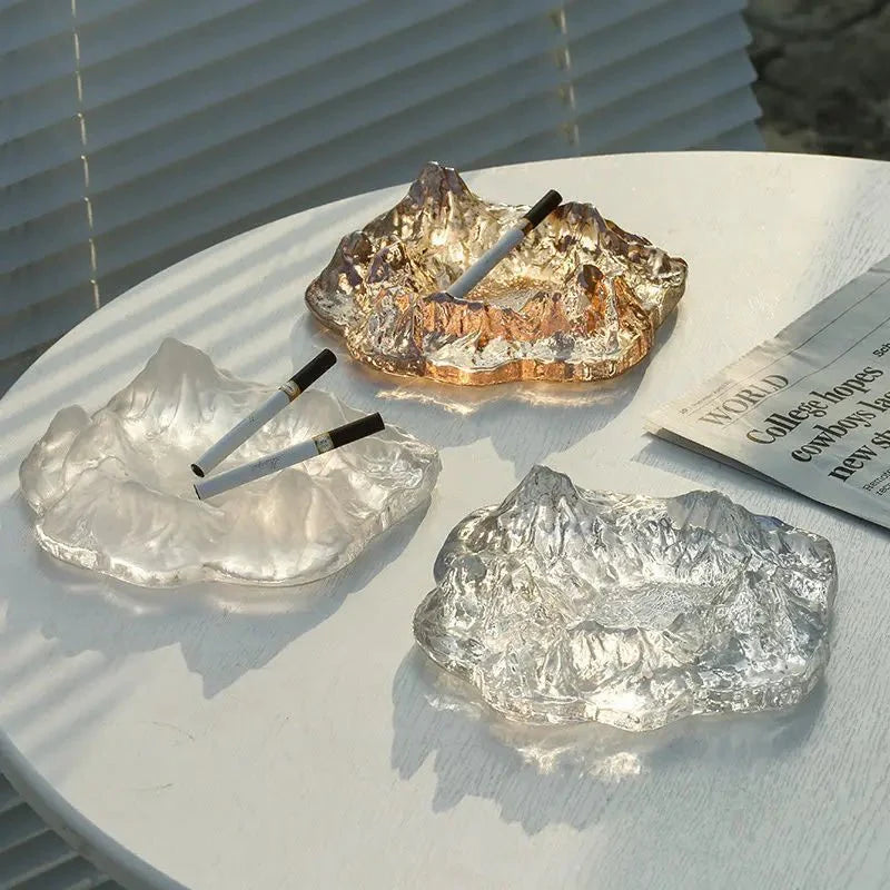 Ice Style Mountain Glas Aschenbecher Dekoration