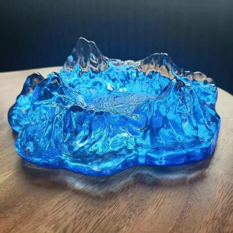 Ice Style Mountain Glas Aschenbecher Dekoration