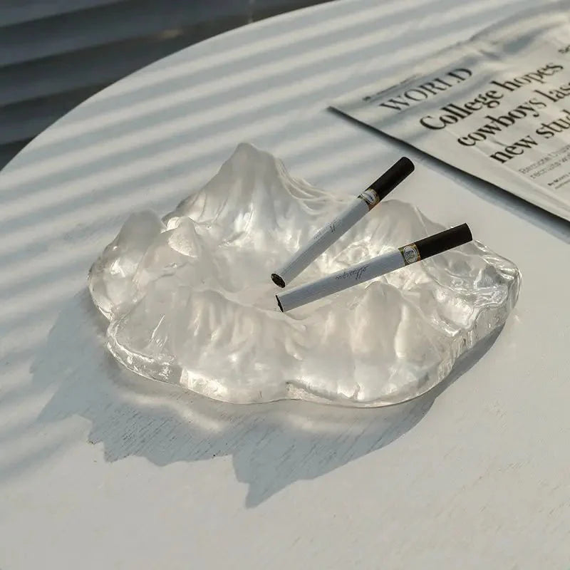 Ice Style Mountain Glas Aschenbecher Dekoration
