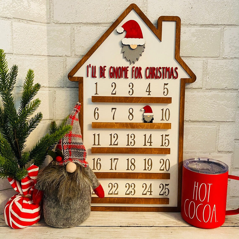 Frendorf | Holz Adventskalender Countdown zu Halloween/Weihnachten