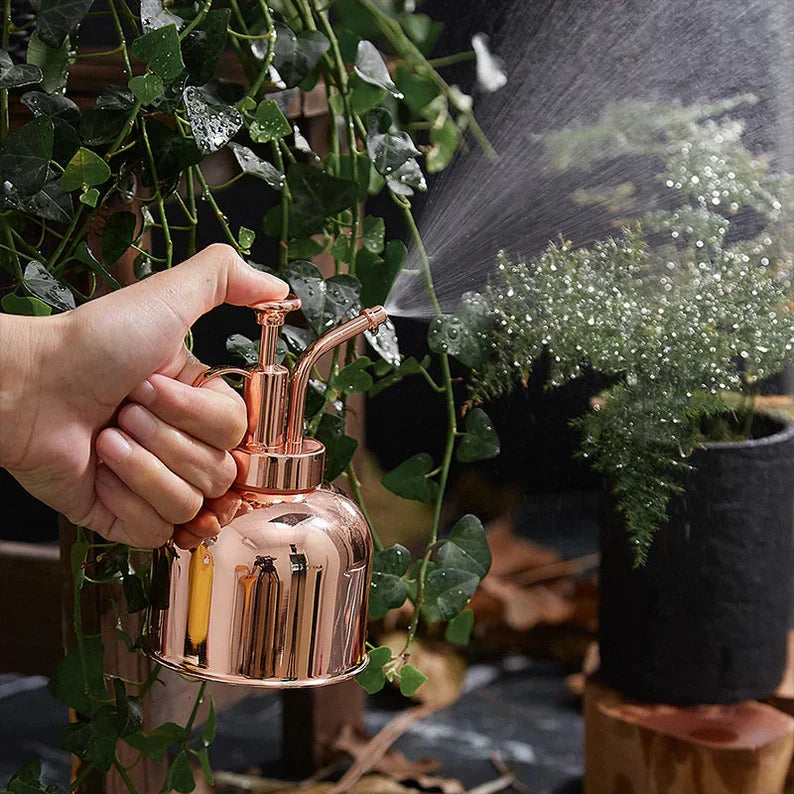 Frendorf | PlantLuxe Premium Pflanzensprüher | Goldene Sprühflasche für Pflanzenpflege | Stilvolles Zubehör für Zimmerpflanzen