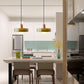 Frendorf |  Pendelleuchte aus farbigem Glas | Elegante Hängeleuchte im Bauhaus-Stil | Designlampe für Wohnzimmer & Esszimmer