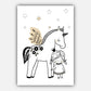 NURSERY Set aus 5 PRINZESSIN Einhorn, So Geliebt, Liebe dich bis zum Mond und Zurück Skandinavische Galerie Wandkunst Drucke Bilder Poster