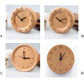 Buchenholz Wecker Klein, Kein Bildschirm Minimalistische Uhr Schreibtisch, Nachttisch Uhr, Geschenk für ihn