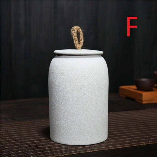 Küche Vintage Aufbewahrungsdose für Kekse und Zucker | Luftdichter Keramiktopf Gong Fu
