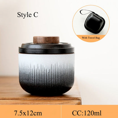 Frendorf | TravelBrew Gaiwan Teeset | Kungfu-Teezeremonie für unterwegs | Ideales Reisegeschenk mit Teekanne & Teetasse