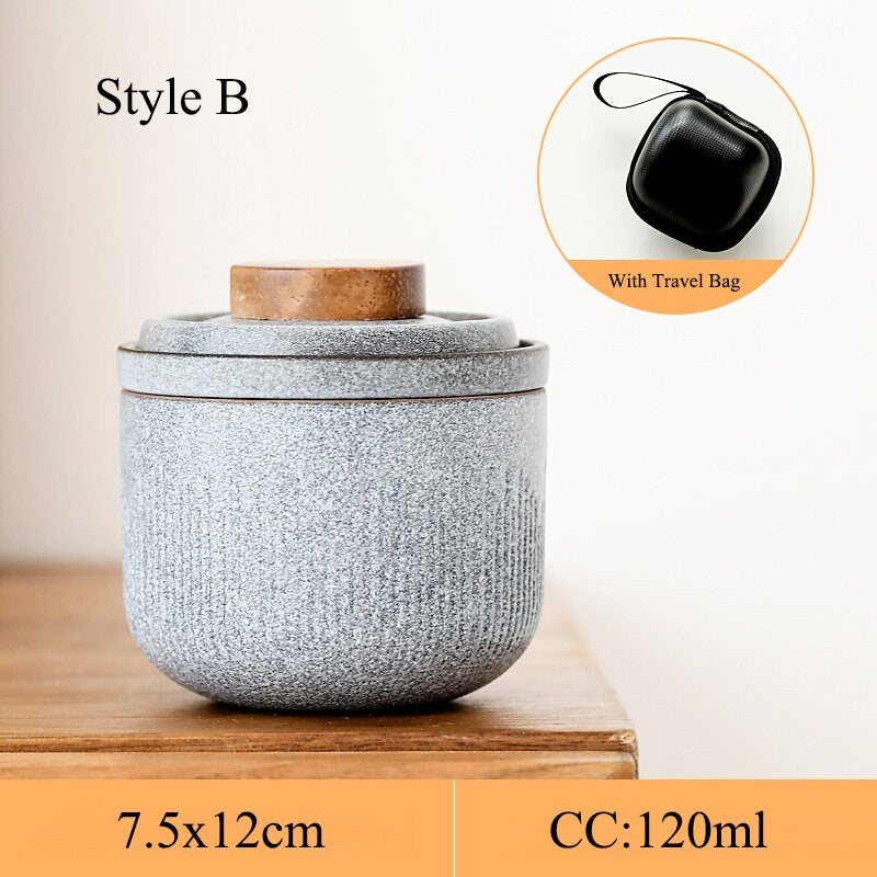 Frendorf | TravelBrew Gaiwan Teeset | Kungfu-Teezeremonie für unterwegs | Ideales Reisegeschenk mit Teekanne & Teetasse
