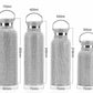 Diamant-Vakuumflasche – tragbare Strass-Diamant-Doppelschicht-Edelstahl-Wasserflasche, Outdoor-Sport, Reisen, Metall-Thermoskanne