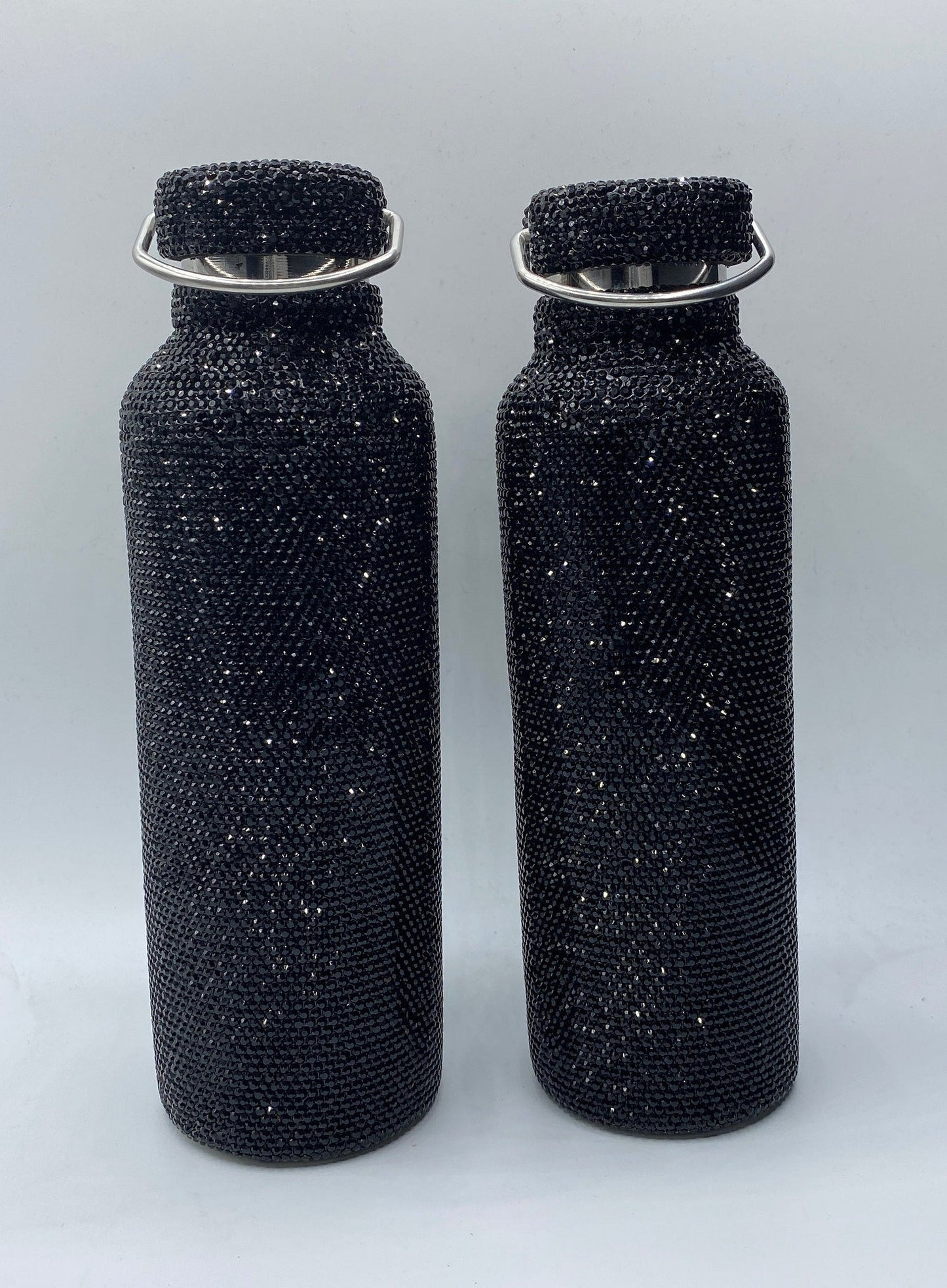 Diamant-Vakuumflasche – tragbare Strass-Diamant-Doppelschicht-Edelstahl-Wasserflasche, Outdoor-Sport, Reisen, Metall-Thermoskanne