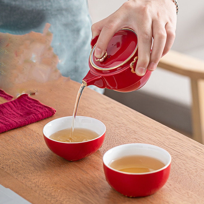Keramik-Lucky-Cat-Kuai-Ke-Tasse – Porzellan-Teetasse mit Sieb, Filter und Deckel, tragbares Tee-/Kaffeetassen-Set für Büro, Reisen, Teegeschirr