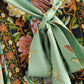 Baumwolle Kimono Boho Vintage Baumwolle Pfauenblumenmuster Druck Gürtel Frauen Bohemian V-Ausschnitt Fledermausärmel Robe Kimono, Geschenk für sie