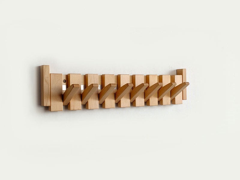 Garderobe - PianoWood - Handgemachtes Design - 5-13 Haken