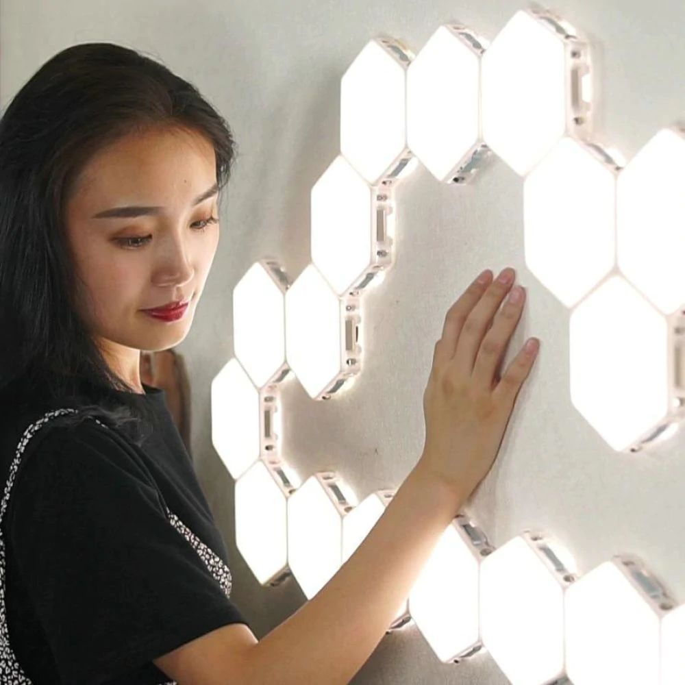 Frendorf | TouchHex Modular LED Berührungslicht | Kreatives Wandpanel | Intelligente Touch-Steuerung | Dimmbare LED-Beleuchtung für Zuhause & Büro