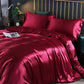 Frendorf | SilkDrea Luxus Satin Bettwäsche Set | 4-teilig | Bettbezug, 2 Kissenbezüge, Spannbettlaken
