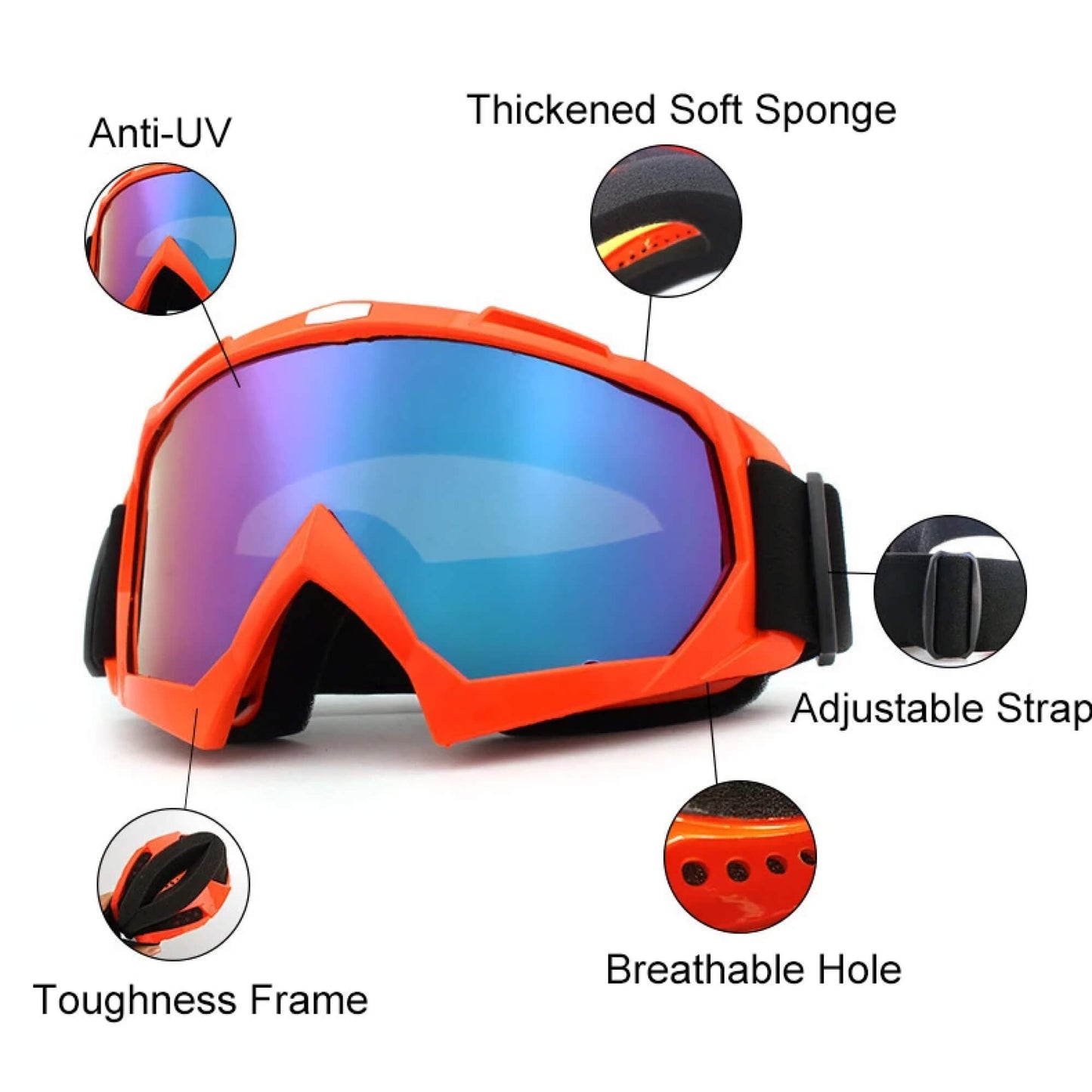 Frendorf | Schneeskisportbrille Snowboard am besten bewertete Sonnenbrille für Männer und Frauen Damen