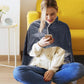 Frendorf | Elektrischer Warming Heated Throw Über- und Unterdecke Poncho mit Fleece