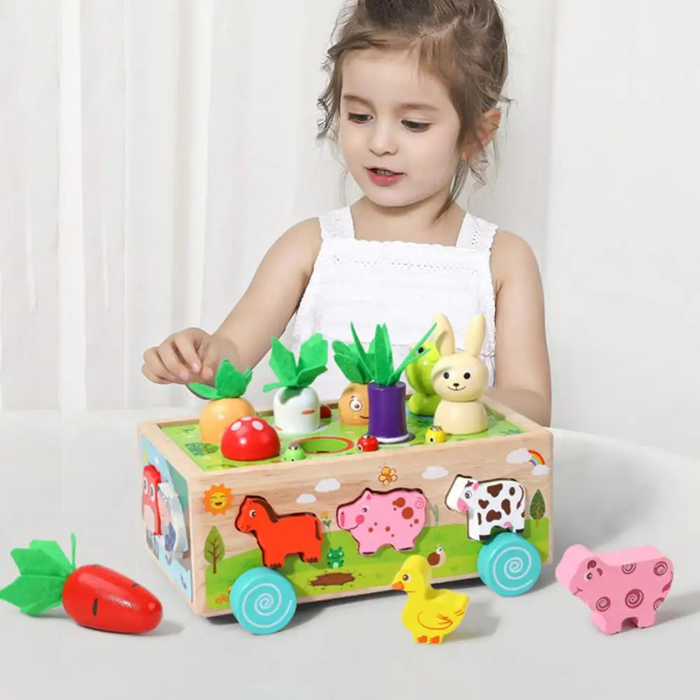 Frendorf | Bauernhof Tier- und Gemüse-Sortierwagen