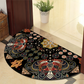 Runde Mandala Teppich - Dicke rutschfeste Matte, maschinenwaschbar, perfekt für Wohnzimmer, Flur und draußen – Polyester