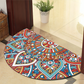 Runde Mandala Teppich - Dicke rutschfeste Matte, maschinenwaschbar, perfekt für Wohnzimmer, Flur und draußen – Polyester