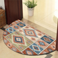 Runde Mandala Teppich - Dicke rutschfeste Matte, maschinenwaschbar, perfekt für Wohnzimmer, Flur und draußen – Polyester