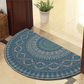 Runde Mandala Teppich - Dicke rutschfeste Matte, maschinenwaschbar, perfekt für Wohnzimmer, Flur und draußen – Polyester