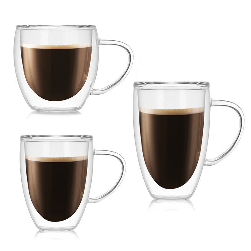 Frendorf | 250ml Coffee Bullet Glas - Hitzebeständiges Doppelt Wand Borosilikat Espresso Shot Glas
