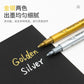 Frendorf | Metallic Marker Pens, Gold Metallic Permanent Markers for Artist Illustration Crafts Gift Card Making Scrapbooking DIY Photo A
